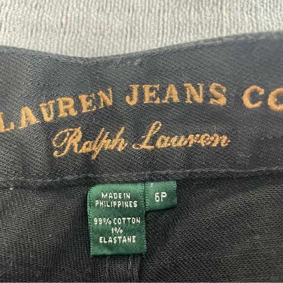 Lauren Ralph Lauren Black Denim Bootcut Jeans Women’s Size 6P - Picture 8 of 9